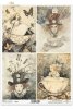 Kapelusznik, filiżanki, Alicja, dziewczynki, baśniowe kompozycje*Hatter, cups, Alice, girls, fairy tale compositions*Hutmacher, Tassen, Alice, Mädchen, Märchenkompositionen*Sombrerero, tazas, Alicia, niñas, composiciones de cuentos de hadas